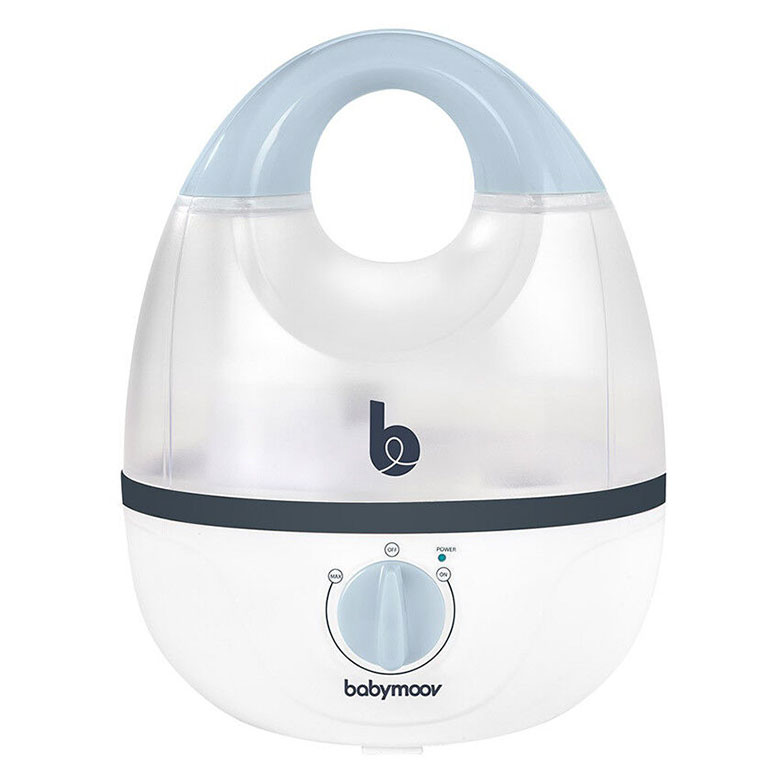 Humidificateur d'air bébé Chambre Ultrasonique Silencieux avec 7 Couleurs  de Lumière 12 Hd'arrêt Automatique, 300 ml USB Blanc